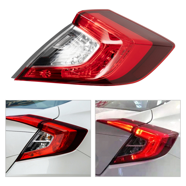Luz trasera del lado derecho para HondaCivic 2016-2018 (derecha)